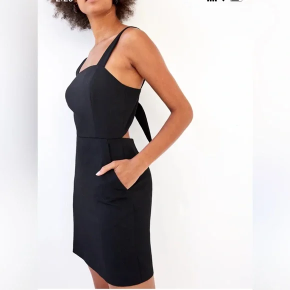 Aritza Wilfred Tie Back Mini Dress Size 8 - Picture 12 of 12